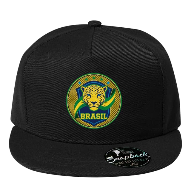 Snapback Jaguár Brazil Zlatá Samba Zelená Síla Fotbalové Hrdosti