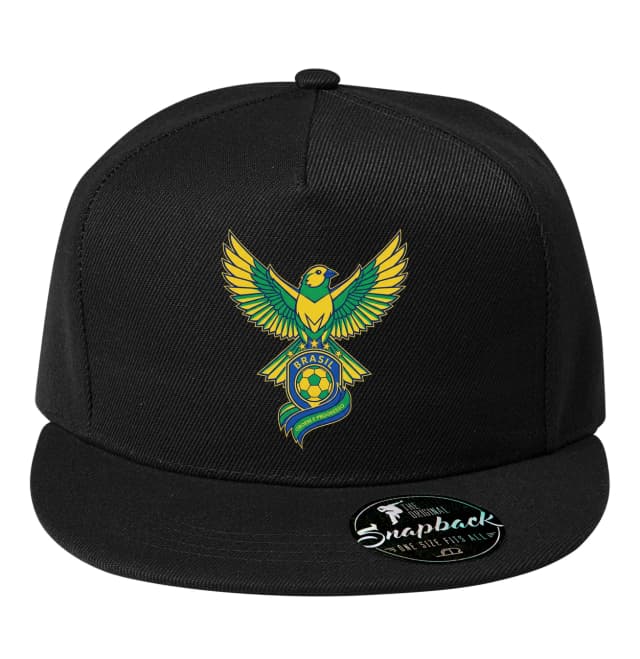 Snapback Vzlet Brasilského Sokola Zlatá Křídla Fotbalový Štít A Hrdost