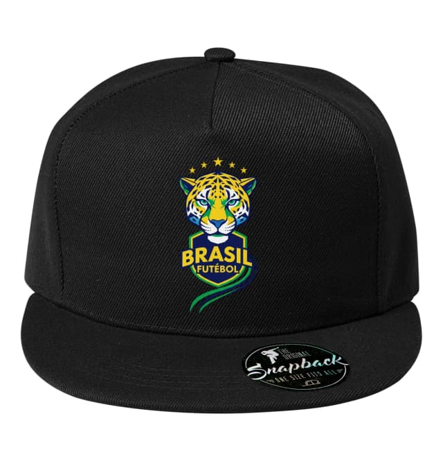 Snapback Jaguár Brasil Futebol  Tropická Síla Zlaté Hvězdy A Národní Štít