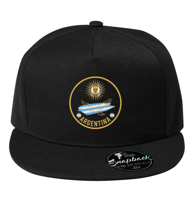 Snapback Argentina Zlaté Slunce A Vzlétající Orel Retro Fotbalový Odznak