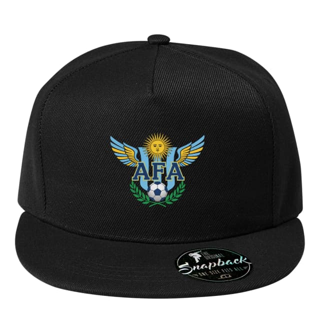 Snapback Afa Argentina Fotbalový Emblém Se Slunečním Motivem Křídly A Vavřínovým Věncem