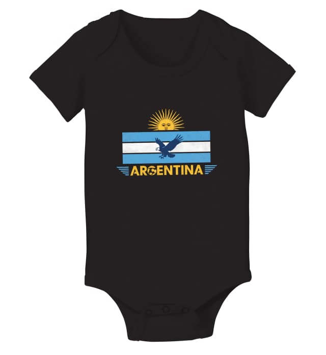 Dětské body Slunce Máje Argentina Fotbalový Orel Retro Hrdost A Vášeň