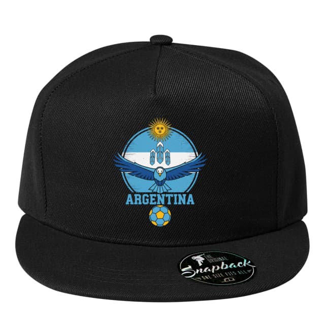 Snapback Argentina Modrý Orel Slunce Křídla A Fotbalová Vášeň