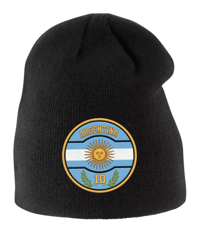 Dětská zimní čepice Argentina Slunce Máje A Emblém Desítky Symbol Fotbalové Legendy
