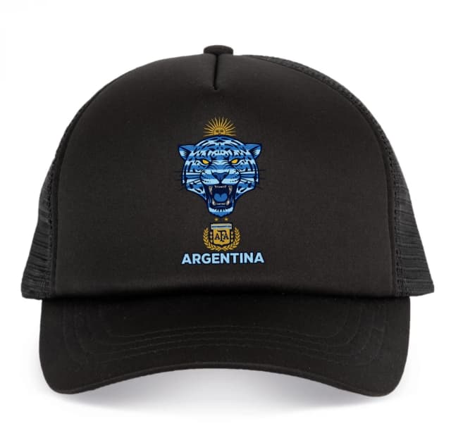 Dětská kšiltovka Argentina Afa Divoký Modrý Tygr Se Sluncem A Hrdostí