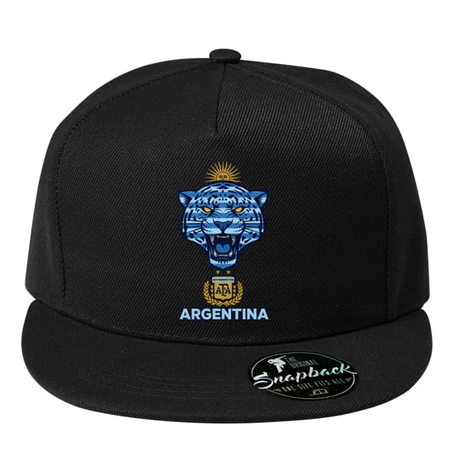 Snapback Argentina Afa Divoký Modrý Tygr Se Sluncem A Hrdostí