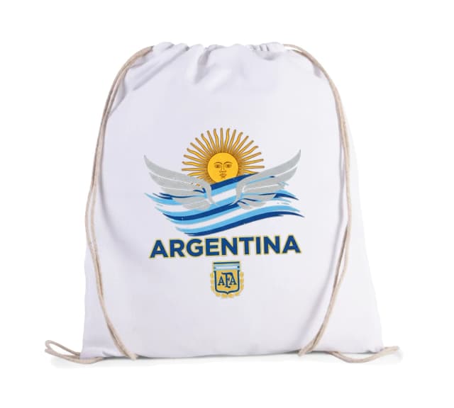 Vak na záda Sluneční Křídla Argentiny Vlna Národní Hrdosti A Afa Emblém