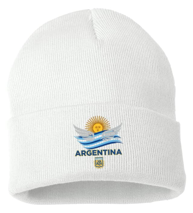 Zimní čepice Sluneční Křídla Argentiny Vlna Národní Hrdosti A Afa Emblém