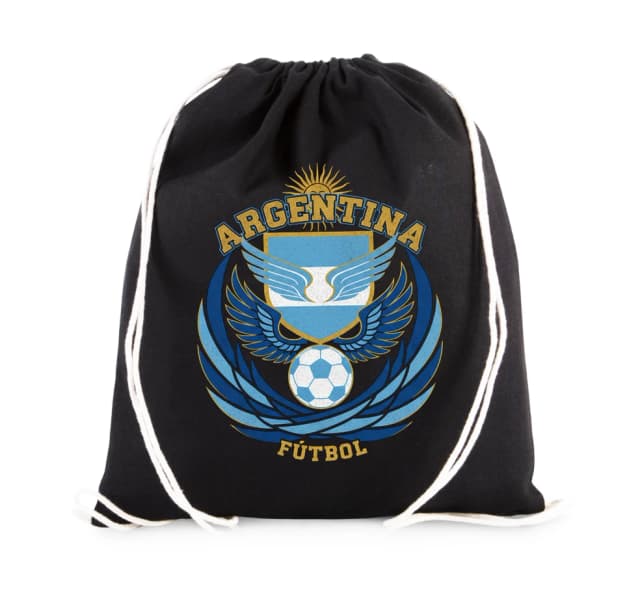 Vak na záda Argentina Fotbalový Erb Okřídlený Míč Slunce A Síla Národa