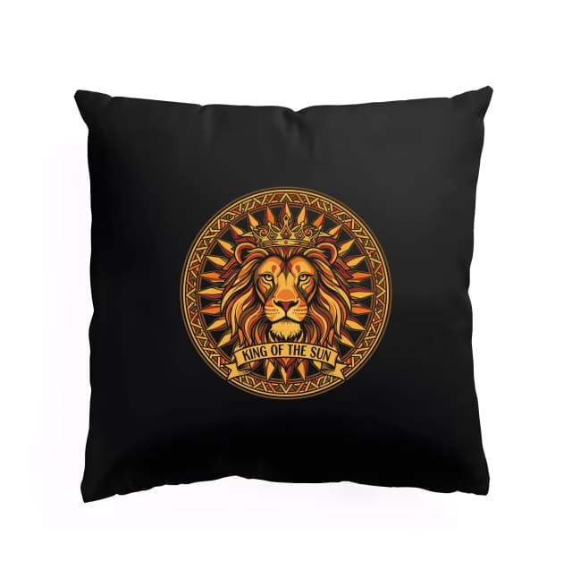 Polštář Zlatý Královský Lev King Of The Sun Symbol Síly A Noblesy
