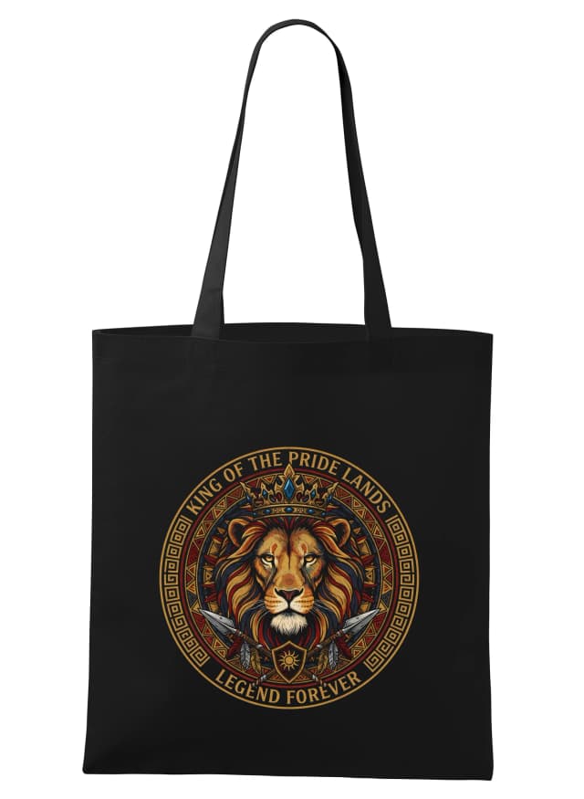 Nákupní taška Korunovaný Lev Legendární Lion King Koruna Pýchy A Síly