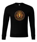 Mikina bez kapuce Královský Majestát Epický Portrét The Lion King S Ohnivou Hřívou