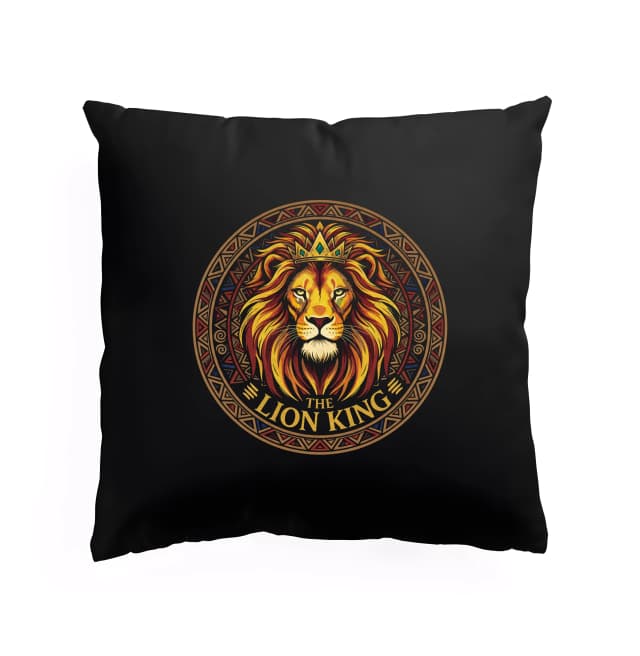Polštář Královský Majestát Epický Portrét The Lion King S Ohnivou Hřívou