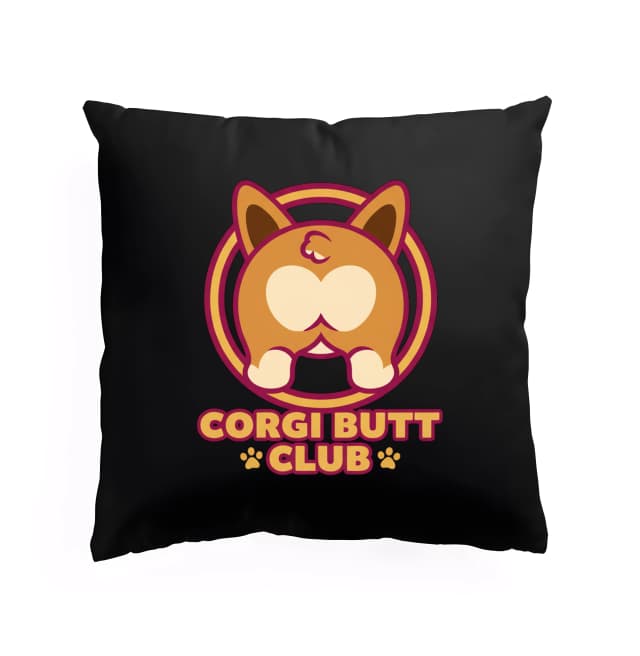 Polštář Klub Roztomilých Corgi Zadečků A Tlapiček