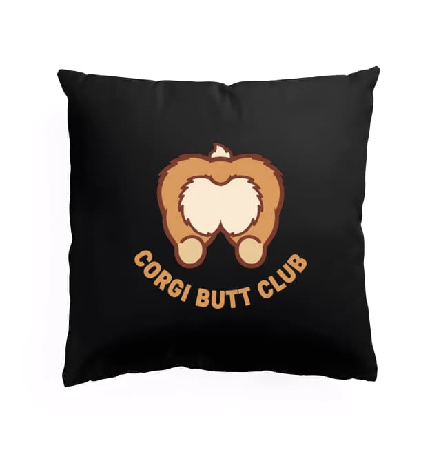 Polštář Roztomilý Corgi Butt Club Pro Fanoušky Krásných Zadečků