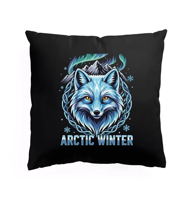 Polštář Arktická Liška Arctic Winter Polární Záře A Horská Síla