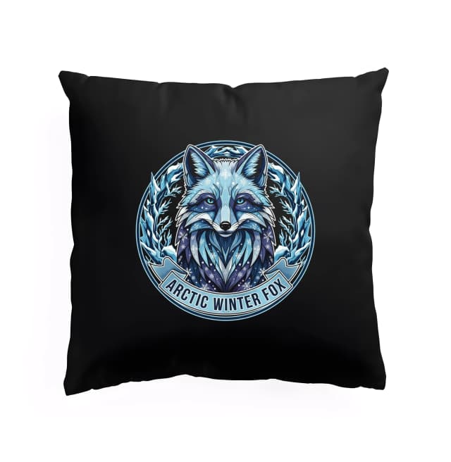 Polštář Zimní Mystika Arctic Winter Fox Ledová Krása A Sněhové Vločky