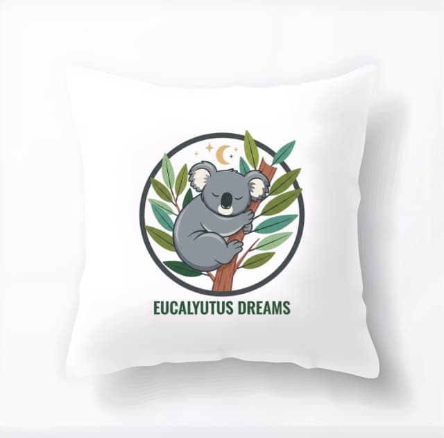 Polštář Spící Koala V Eukalyptovém Snu Eucalyptus Dreams Noční Klid