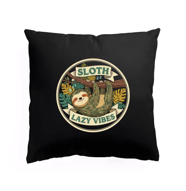 Polštář Usínající Lenochod Visící V Tropické Džungli Lazy Vibes A Pohoda
