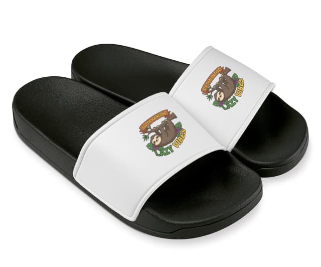 Pantofle Lenochod Visící Ve Větvích Tropické Džungle Lazy Vibes