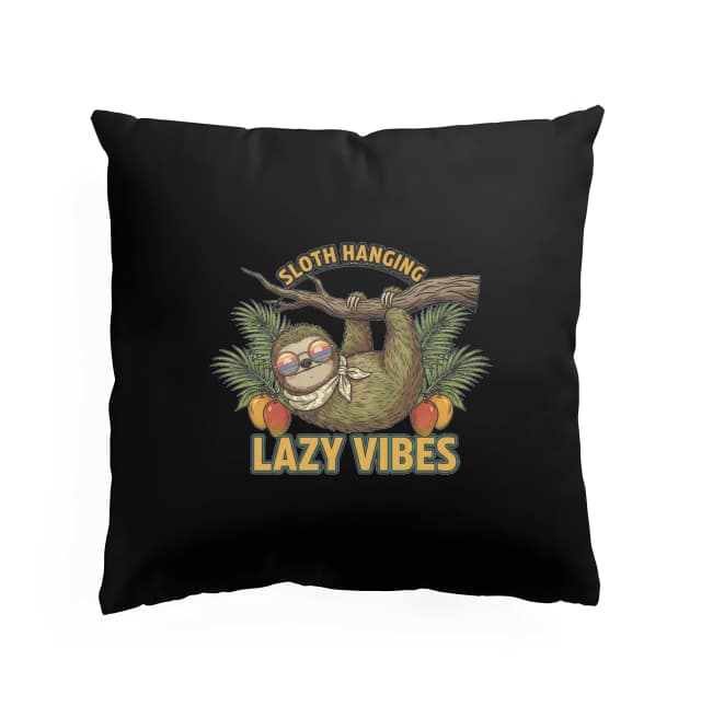 Polštář Lenochod Visící V Palmách S Mangem Šátkem A Lazy Vibes