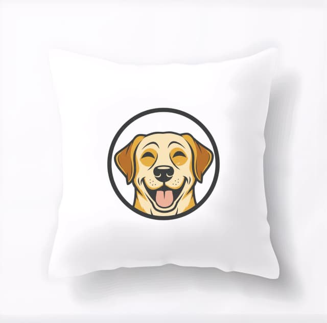 Polštář Šťastný Labrador Retriever Usměvavá Psí Tvář Plná Lásky