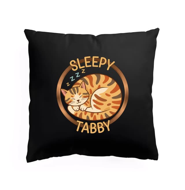 Polštář Roztomilý Spící Tabby Sleepy Tabby Pro Milovníky Koček