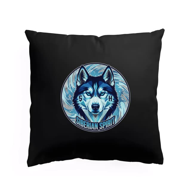 Polštář Sibiřský Duch Modrooký Husky Ledový Vlčí Pohled Siberian Spirit