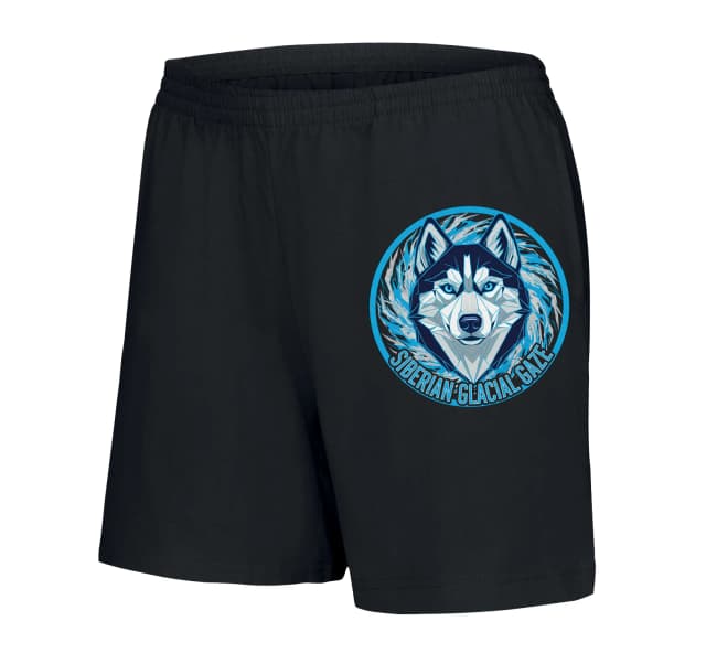 Dámské šortky Sibiřský Husky Ledový Pohled Modrookých Očí Geometrické Zobrazení
