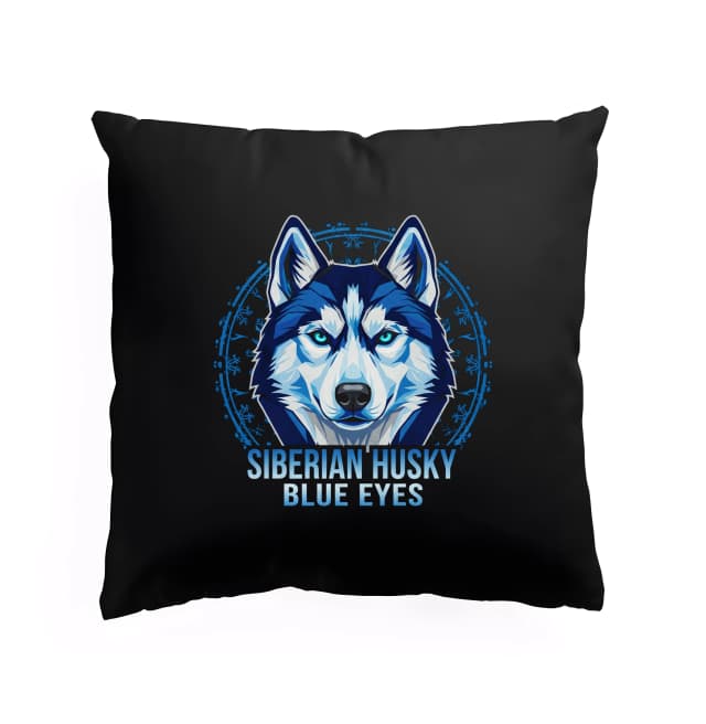 Polštář Tajemný Ledový Pohled Siberian Husky A Jeho Pronikavé Modré Oči