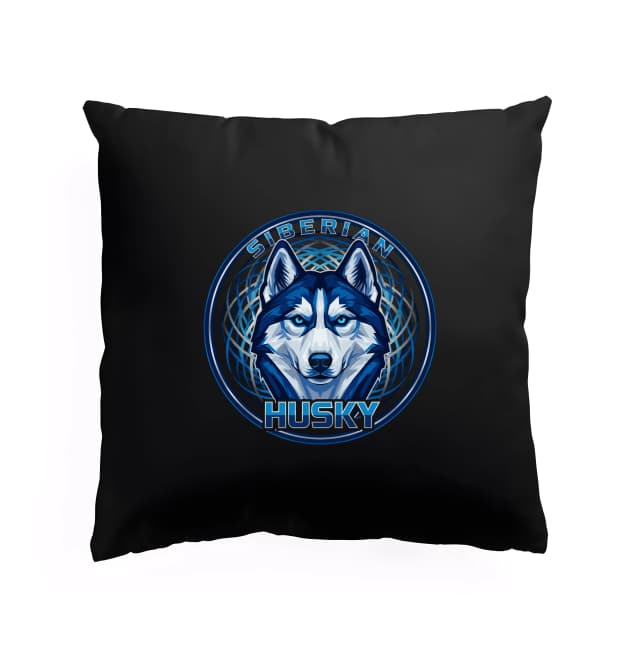 Polštář Ledový Pohled Siberian Husky S Pronikavýma Modrýma Očima