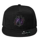 Snapback Černá Magie Black Cat Stínová Kočka Ve Fialovém Skleněném Kruhu