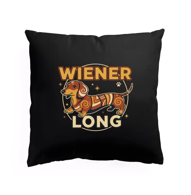 Polštář Retro Jezevčík Wiener Long Dlouhá Radost Pro Milovníky Psů