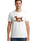 Pánské tričko Legendární Dlouhý Jezevčík Wiener Dog V Retro Stylu 1888