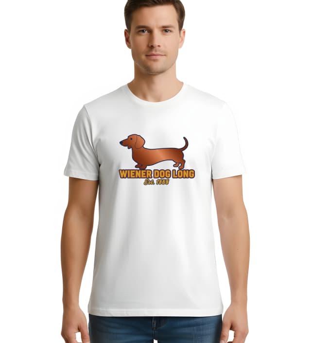 Pánské tričko Legendární Dlouhý Jezevčík Wiener Dog V Retro Stylu 1888
