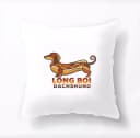 Polštář Roztomilý Long Boi Jezevčík Dachshund Retro Vzor V Teplých Barvách