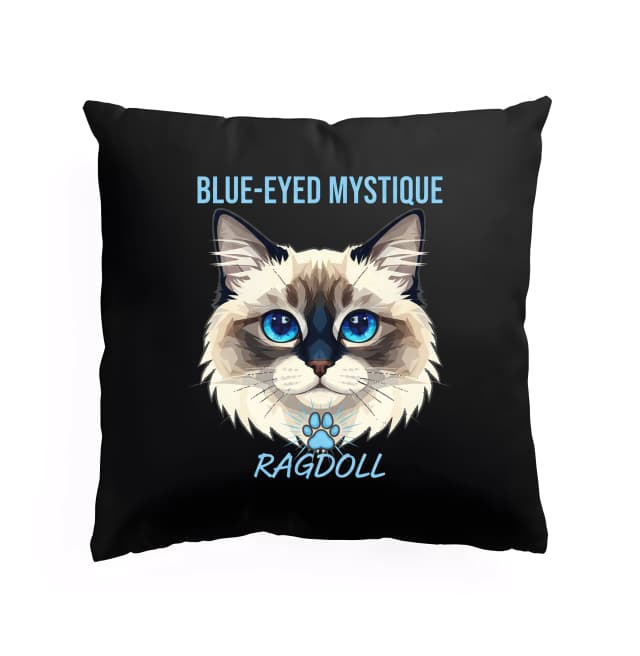 Polštář Tajemství Modrých Očí Ragdoll Kočky Kouzlo Něhy A Měkkých Tlap