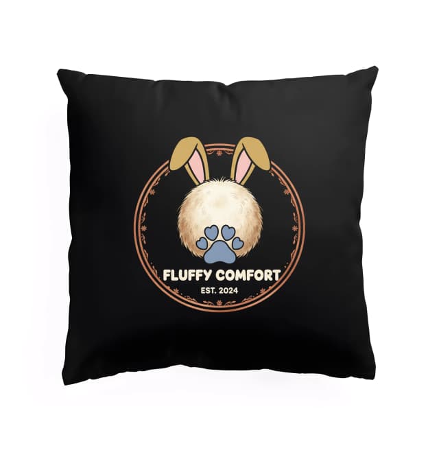 Polštář Měkký Fluffy Comfort Plyšový Zajíček S Tlapičkou A Cottontail Ocasem