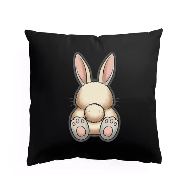 Polštář Měkký Huňatý Cottontail Roztomilý Zadeček Zajíčka S Růžovými Tlapkami