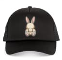 Dětská kšiltovka Měkký Huňatý Cottontail Roztomilý Zadeček Zajíčka S Růžovými Tlapkami