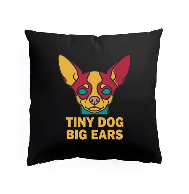 Polštář Chihuahua  Malý Psík S Velkými Ušima Tiny Dog Big Ears