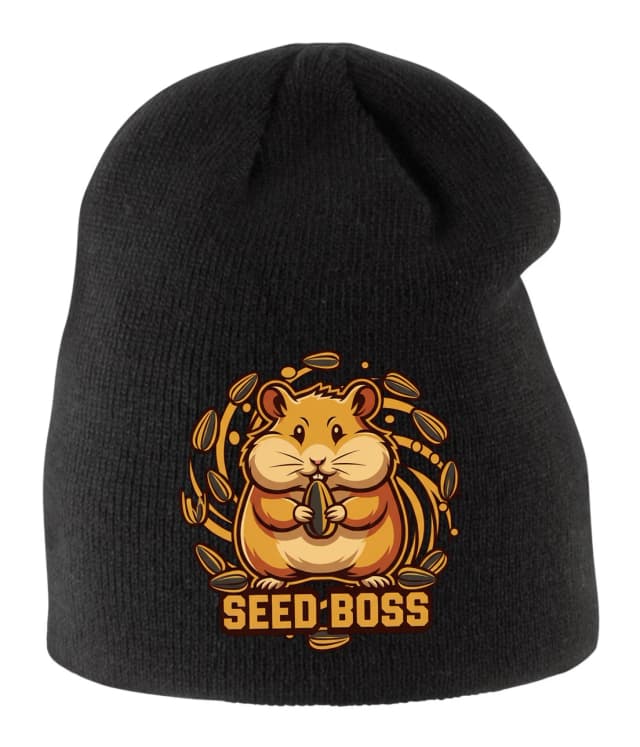 Dětská zimní čepice Roztomilý Křeček Pojídající Slunečnicová Semínka Seed Boss