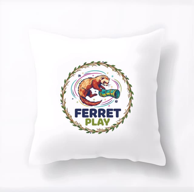 Polštář Ferret Play Veselé Barevné Hraní Fretek A Mazlíčků