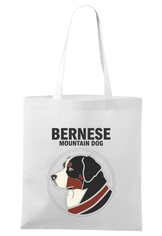 Nákupní taška Bernese Mountain Dog  Trojbarevný Horský Mazlíček Pro Srdce A Dobrodruhy