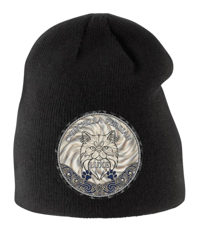 Dětská zimní čepice Chinchilla Persian Luxusní Perlověhedvábná Kočičí Elegance S Ornamenty