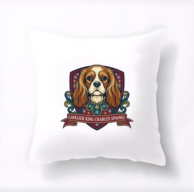 Polštář Královský Štít Cavalier King Charles Spaniel Krása Šarm A Věrnost