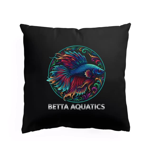 Polštář Betta Siamese Fighting Fish Zářivá Tropická Legenda S Ornamenty A Šarmem