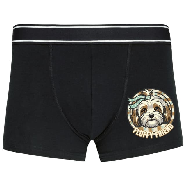 Boxerky Roztomilý Chlupatý Přítel Havanese Fluffy Friend Pro Milovníky Pejsků