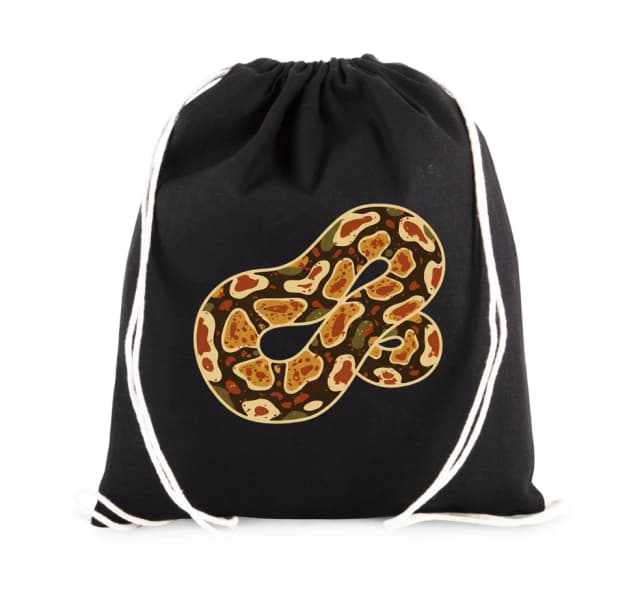 Vak na záda Luxusní Ball Python Vzor Zlaté Skvrny Kamufláž A Teplé Tóny