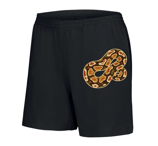 Dámské šortky Luxusní Ball Python Vzor Zlaté Skvrny Kamufláž A Teplé Tóny